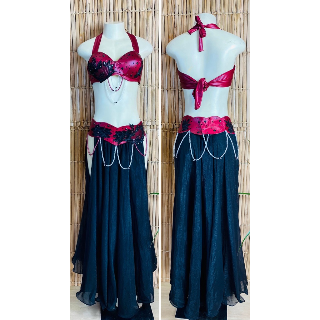 [Liquidação] Dança do Ventre Traje Bordado Completo- Pronta Entrega – TPCL-508