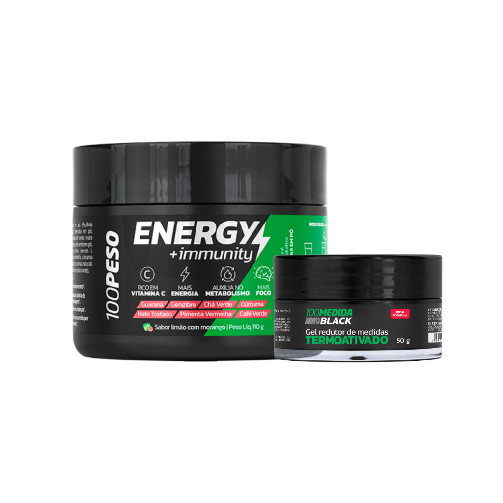 1 Pote Suplemento Alimentar em Pó Energy Immunity – 100 Peso