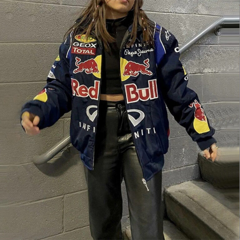 Red Bull Casual Impresso Solto De Motos De Manga L