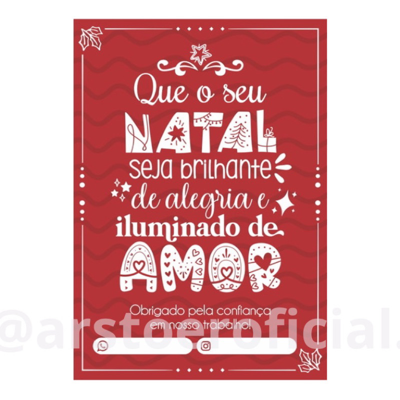 CARTÃO DE AGRADECIMENTO DE FINAL