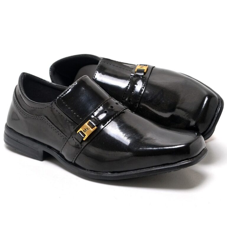 Sapato Social Infantil Preto Elegância Conforto p