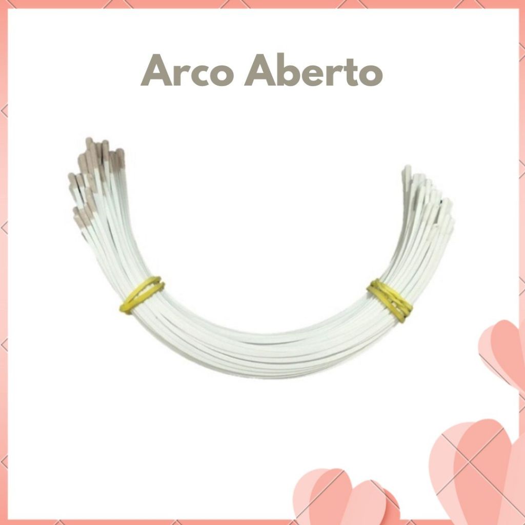 Arco De Metal Aberto para sutiã – Pacote com 50 pares