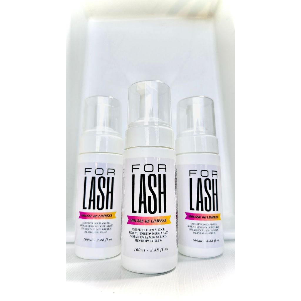 Mousse de higiene para Extensão de Cílios – FORLASH