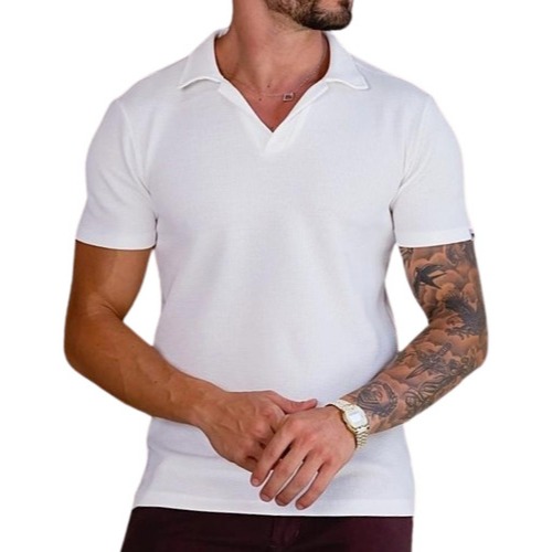 Camiseta Masculina Gola POLO malha Texturizada lan
