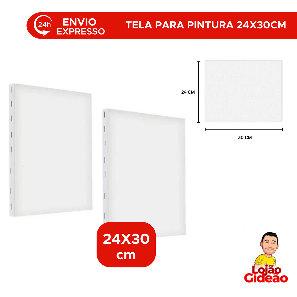 Tela Para Pintura 24×30 Terapêutica Para Trabalho Escolar Aula de Artes