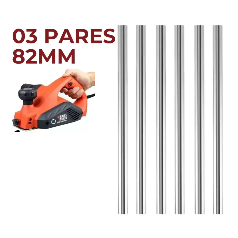 6 PEÇAS LÂMINAS AÇO RÁPIDO 82MM DE PLAINA ELÉ