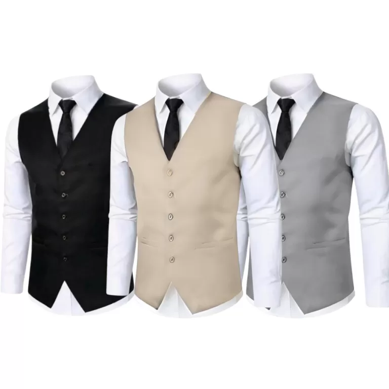 Kit 3 Coletes Social Alfaiataria Masculino Slim C/