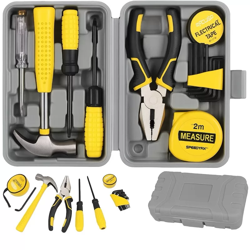 Kit jogo de Ferramentas 24 Peças Multifuncional Portatil Completo para Reparos em Casa e no Trabalho