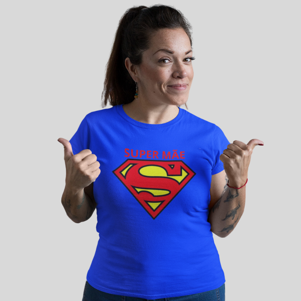 Presente Dia Das Mães Camiseta Melhor Mãe do mundo Super Mãe Incrivel