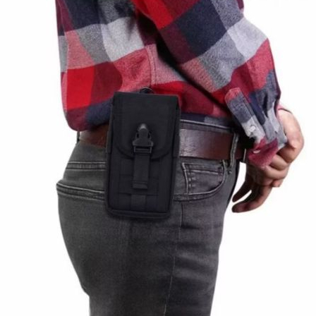 Bolsa De Cintura Masculino Porta Celular Com Bolso