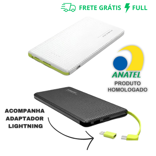 CARREGADOR PORTÁTIL POWER BANK UNIVERSAL 10.000MA