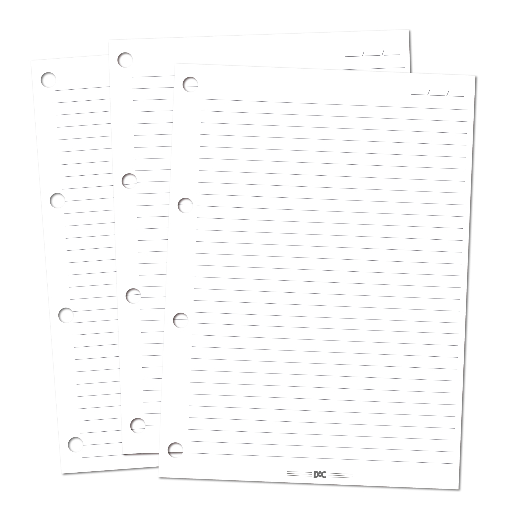 Refil De Folhas Básico Para Fichário Universitário 96fls Dac