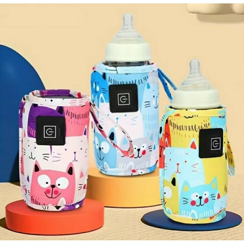 Aquecedor para bebê  de mamadeira Usb portátil regulagem de temperatura