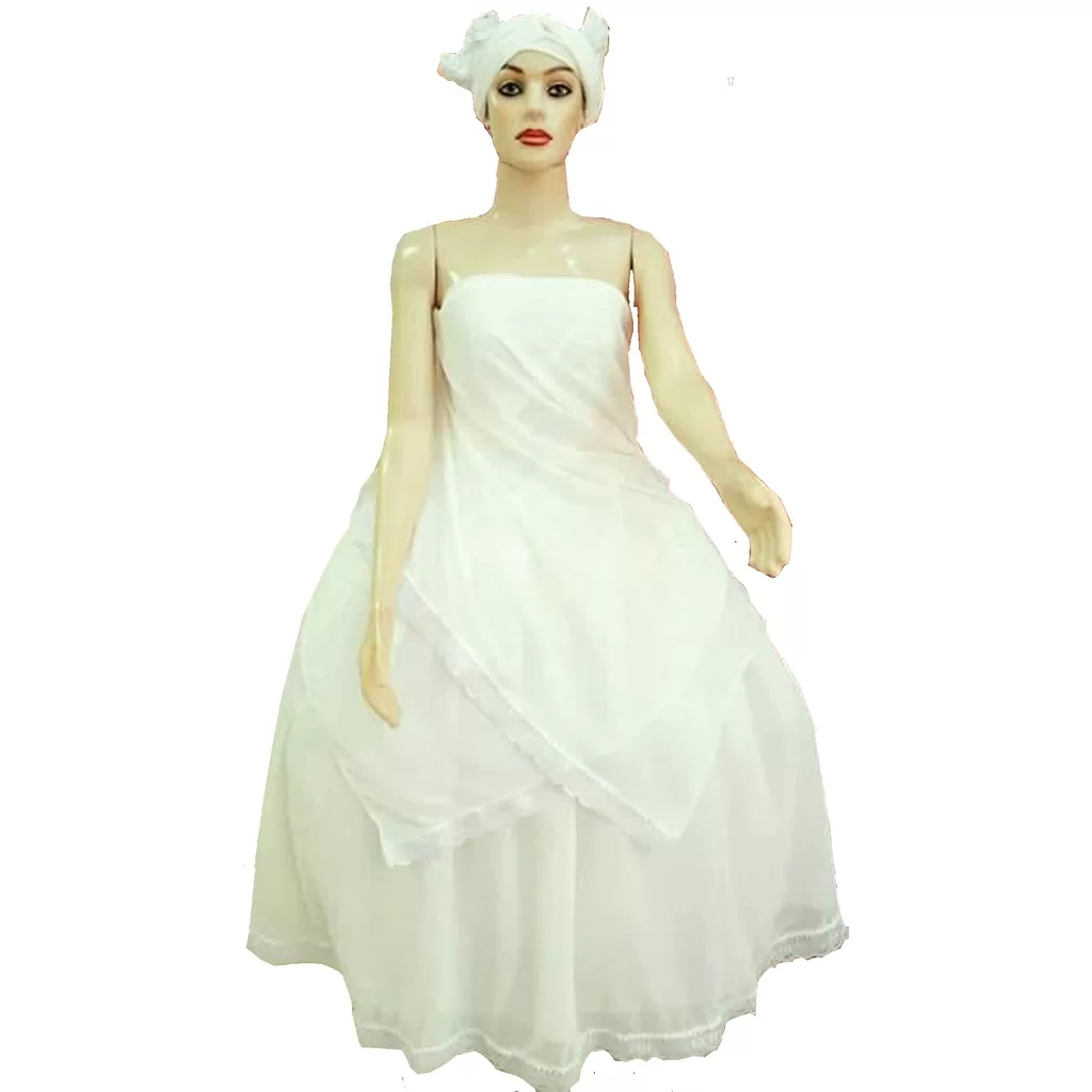 Roupa De Ração Baiana Branca 3pçs Oxford Umbanda Candomblé