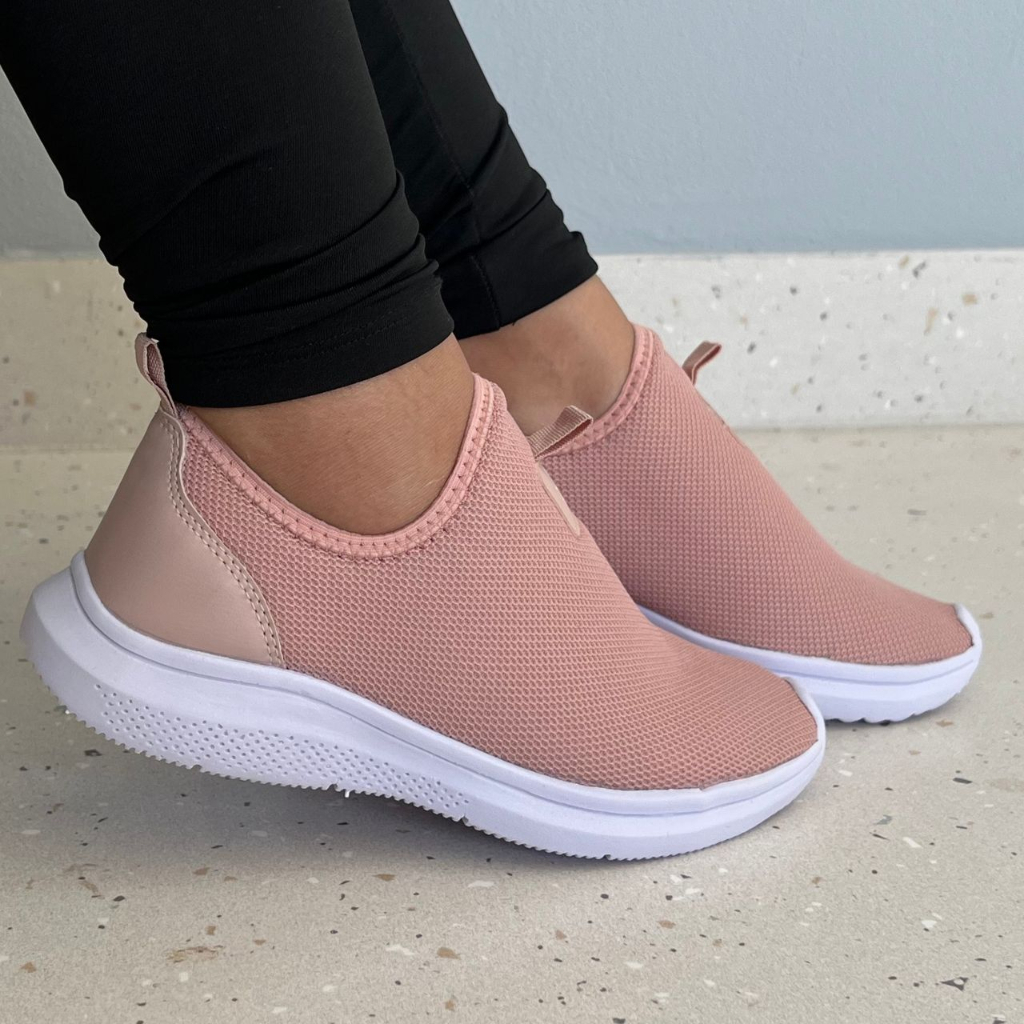 Tênis Meia Feminino Casual Confortável Leve Original Lançamento Promoção So Hoje