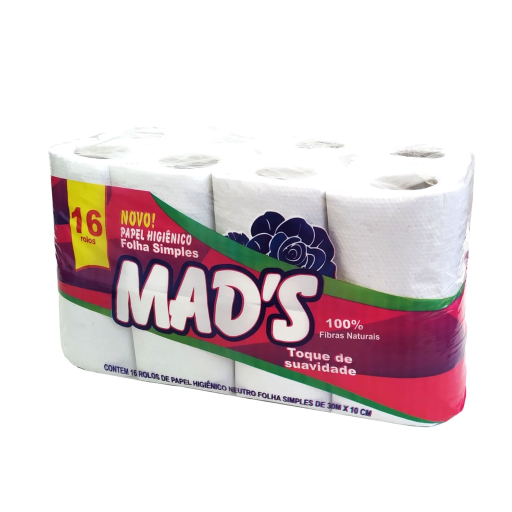 Papel Higiênico Mads Suave 16 Rolos Revenda Barato