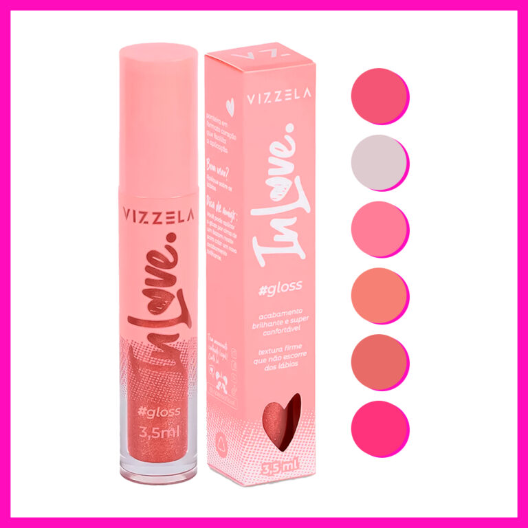 Vizzela Gloss Labial In Love (6 Cores)