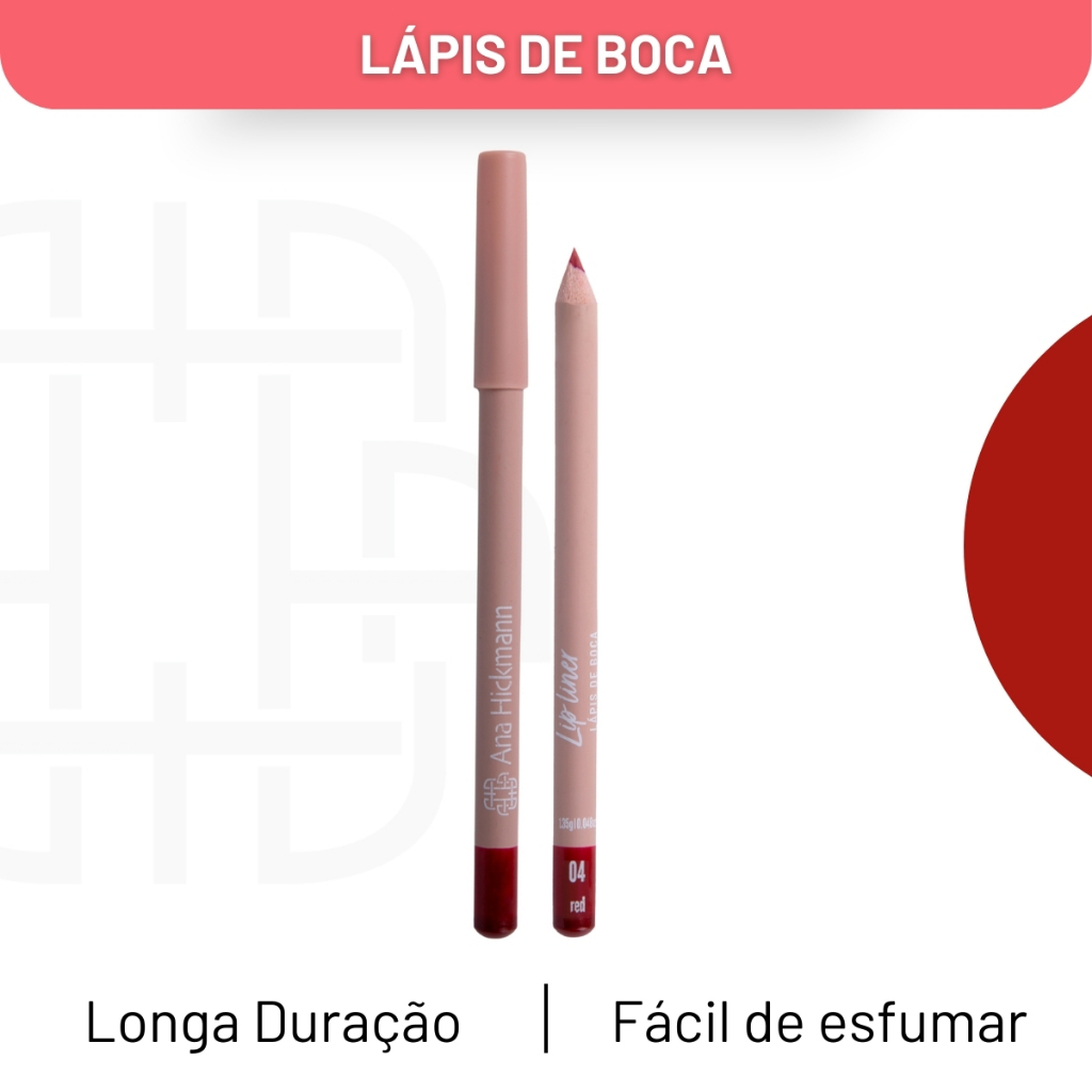 Lapis Para Boca Contorno Vermelho Lip Pencil Ana Hickmann
