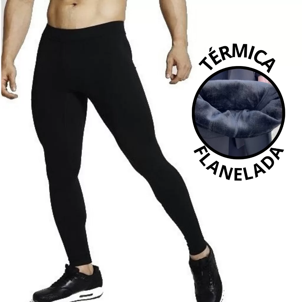 Meia Calça Masculina Térmica Sem Pé Flanelada Inverno Pelúcia