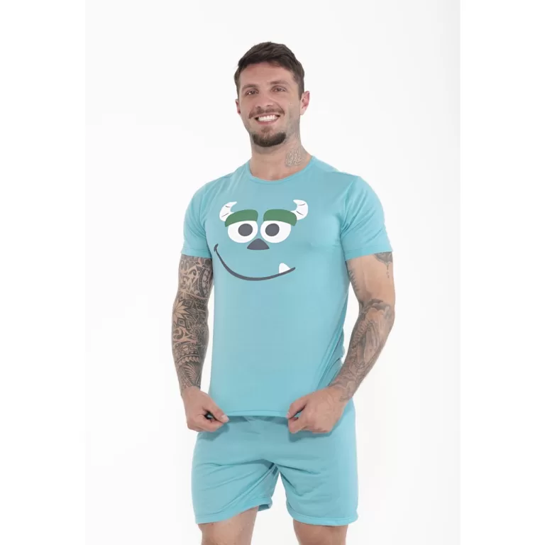 Pijama Monstros S/A Curto Masculino Curto Sullivan