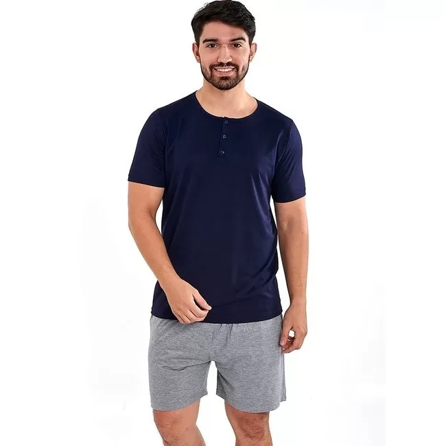 Pijama Masculino Curto Premium com Shorts Samba Ca