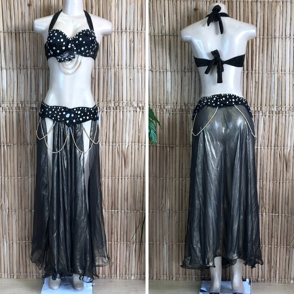 [Liquidação] Dança do Ventre Traje Bordado Completo – Pronta Entrega – TPCL-742