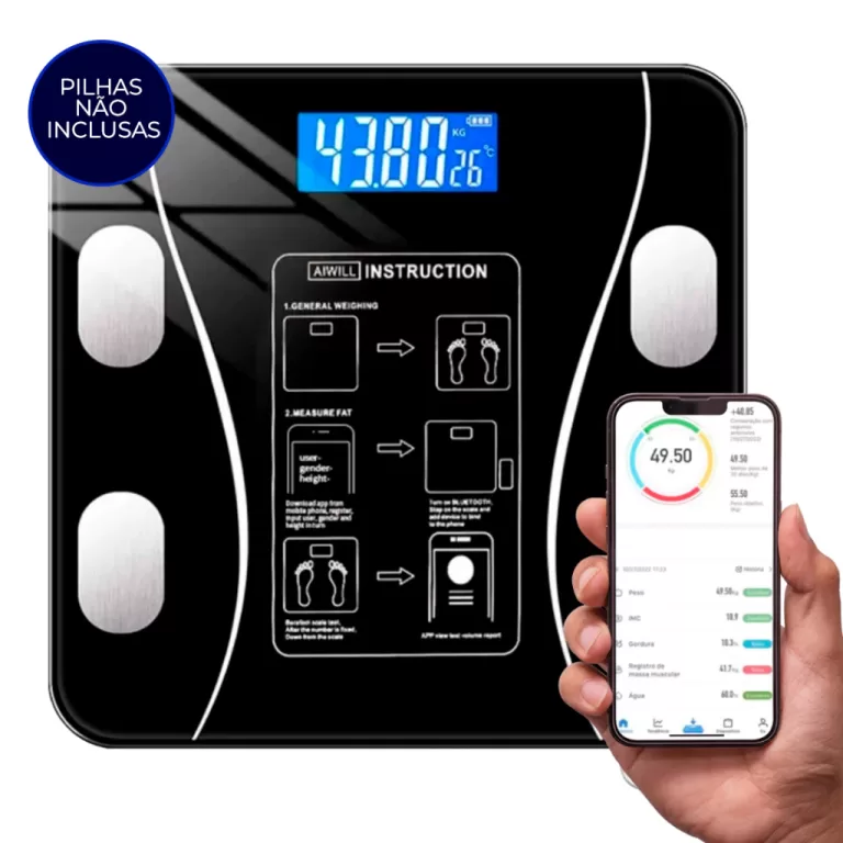 Balança Bioimpedância Digital Profissional Supor