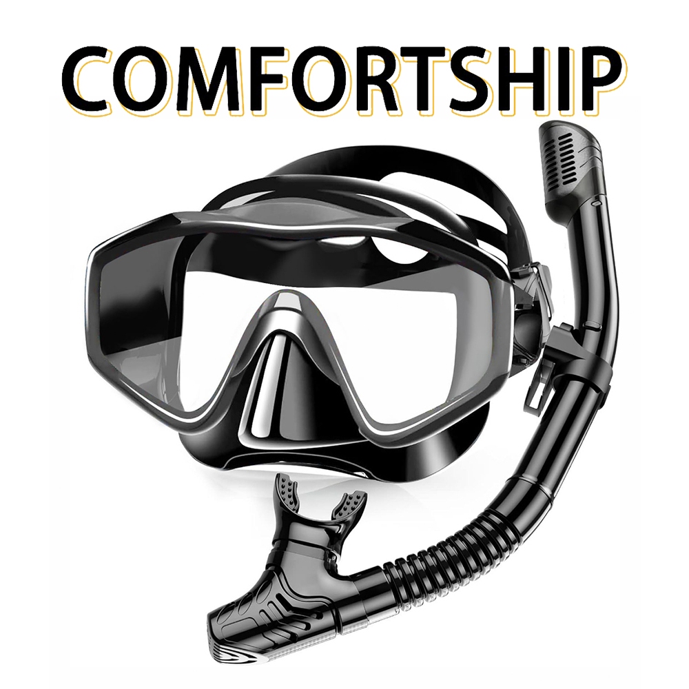 Equipamento de mergulho com snorkel para adultos Conjunto de máscara de mergulho