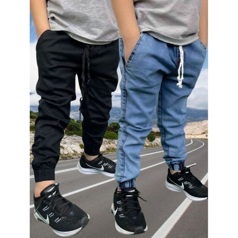 Calças Jogger Bebê Infantil Juvenil Calça de cr