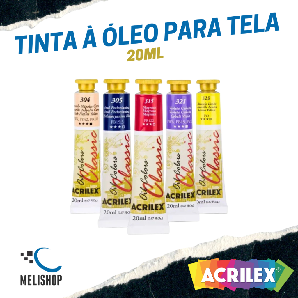 Tinta à Óleo para Tela 20ml – Acrilex