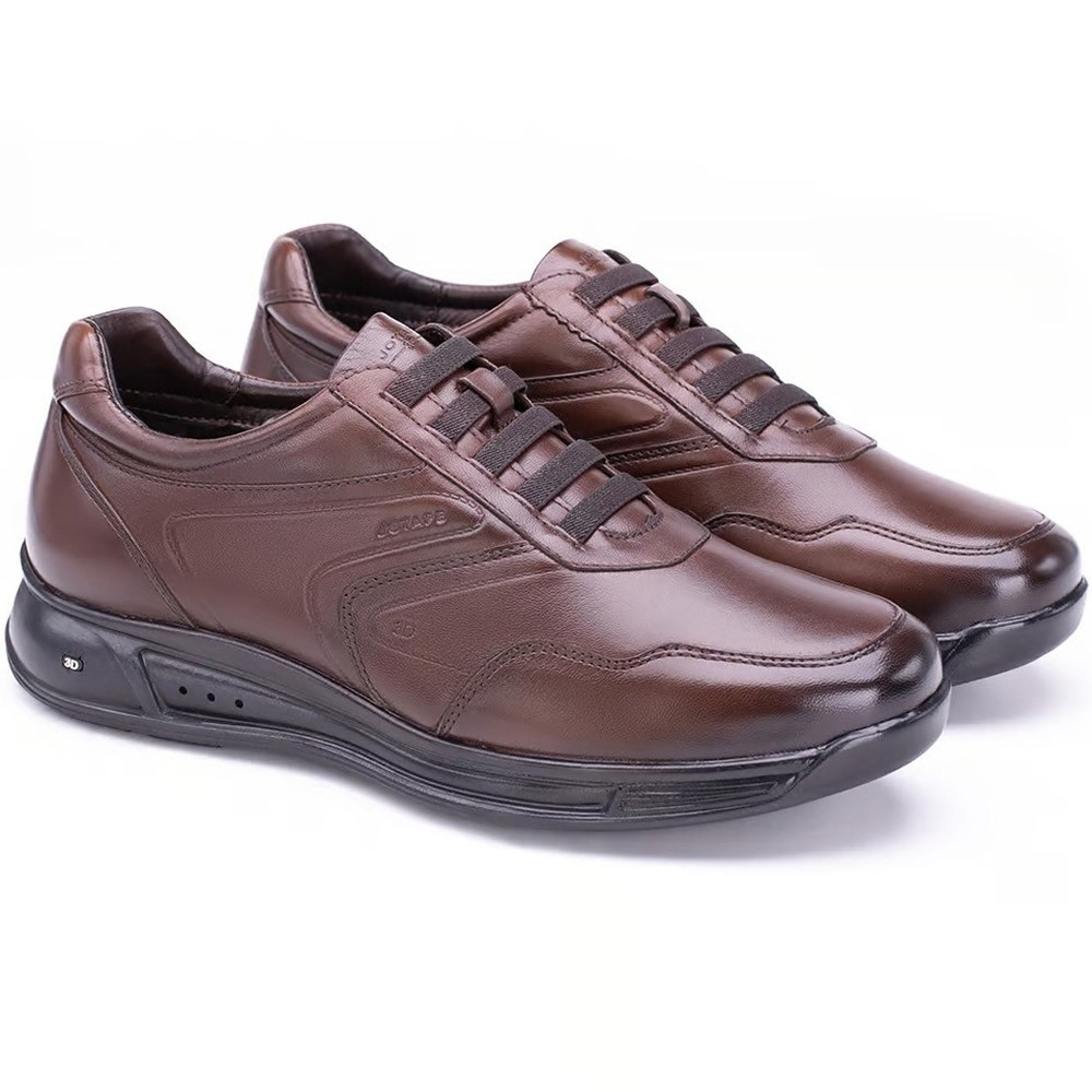 Sapato Jota Pe Couro 3D Evolution Masculino – Marrom