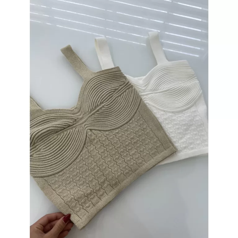 Cropped Feminino Tendência Alça Grossa Detalhe T