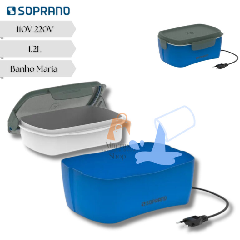 Marmita Eletrica Banho Maria Compacta 100W 1.2L Bi