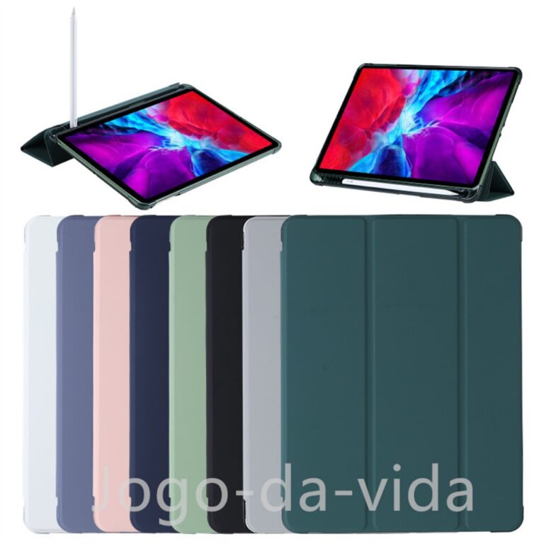 Capa magnetico inteligente com slot de canetas com