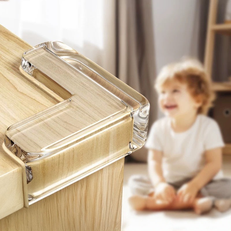 KIT Protetor De Quina Silicone Mesa Segurança Para Crianças E Bebes Proteção