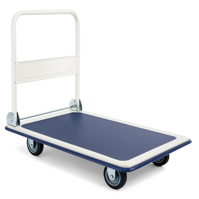 Carrinho Plataforma 150kg Dobrável 4 Rodas Aço R