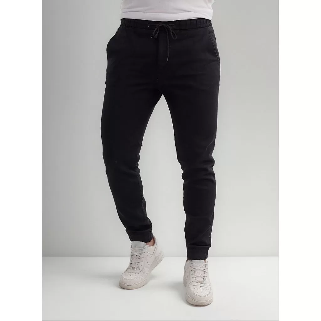 Calça Masculina Jogger Sarja Tendência Street Casual