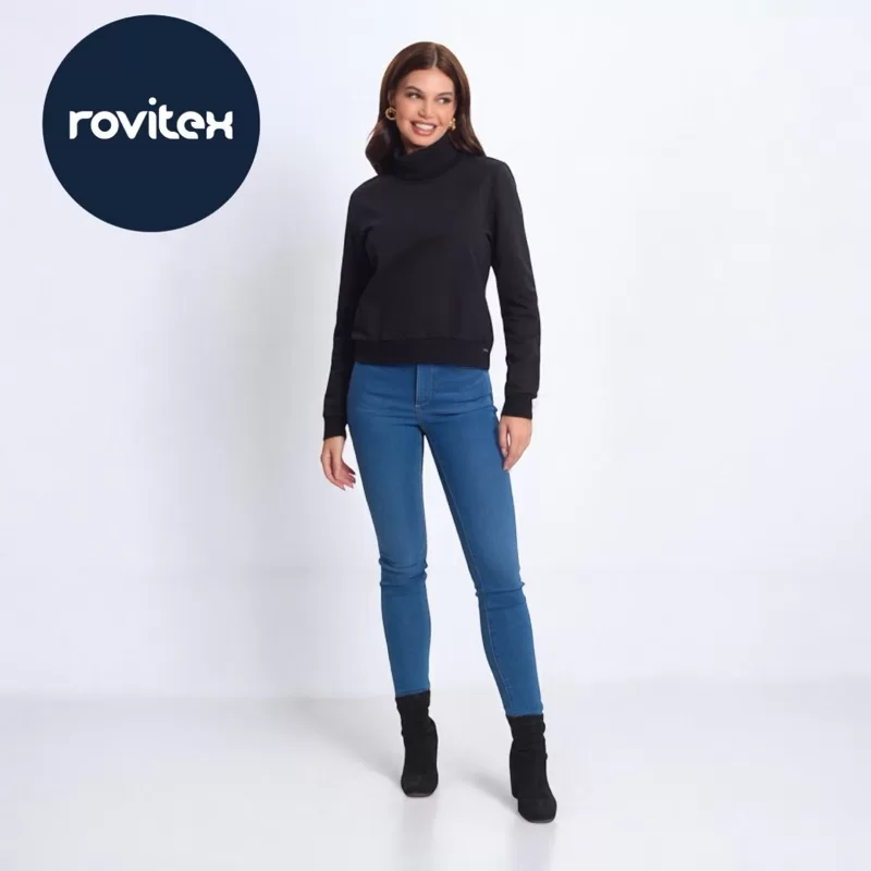 BLUSÃO FEMININO GOLA ALTA ROVITEX