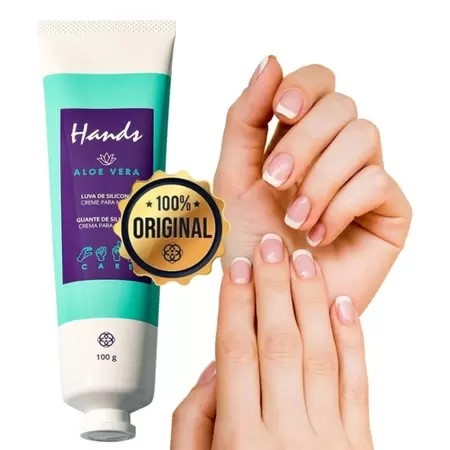 Luva De Silicone Aloe Vera Creme Para As Mãos Han