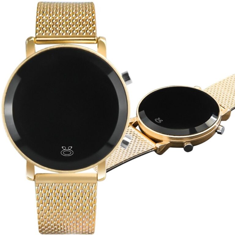 Relogio feminino aço inox dourado + qualidade pre