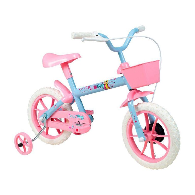 Bicicleta Bicicletinha Infantil Paty Rosa e Azul A