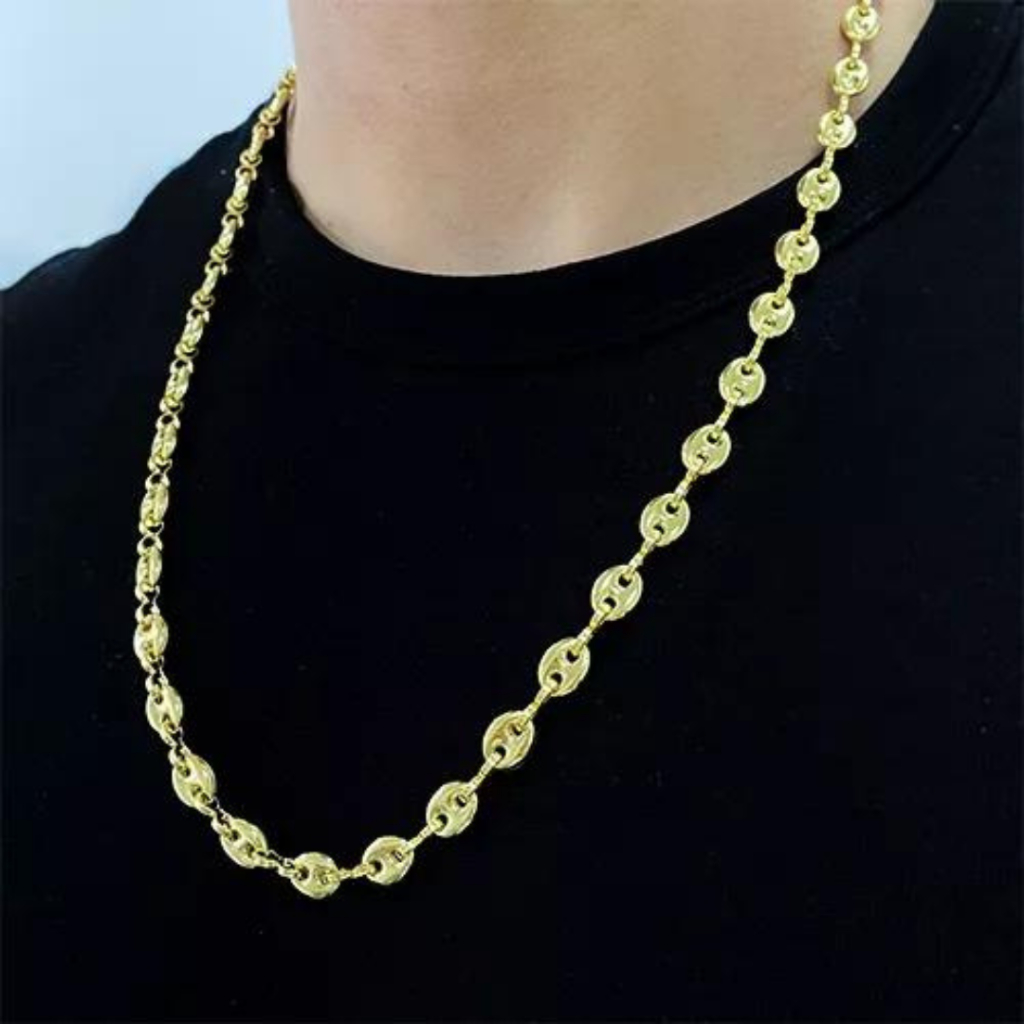 Cordão Grosso Masculino 50 e 70cm Banhado a Ouro 18k