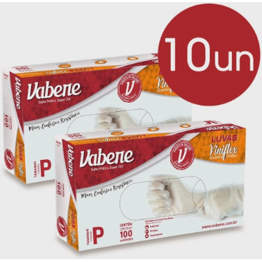 Kit 10 Un Luva Viniflex Vabene/ Descarpack Não é