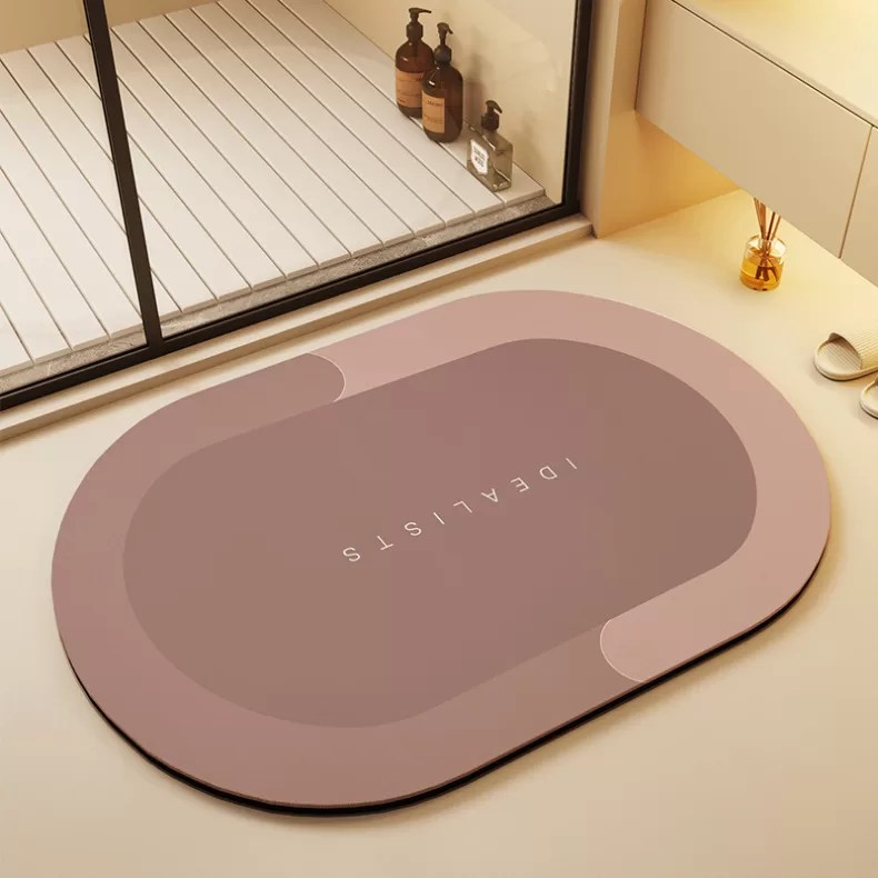 Tapetes De Secagem Rápida Em Microfibra Antiderrapante De Banheiro / Porta De Entrada 2 Unidades