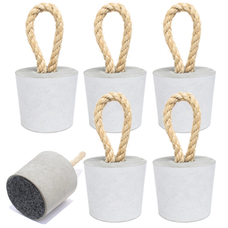 Kit 6 Pesos de Porta Decorativo 1,3Kg Concreto com
