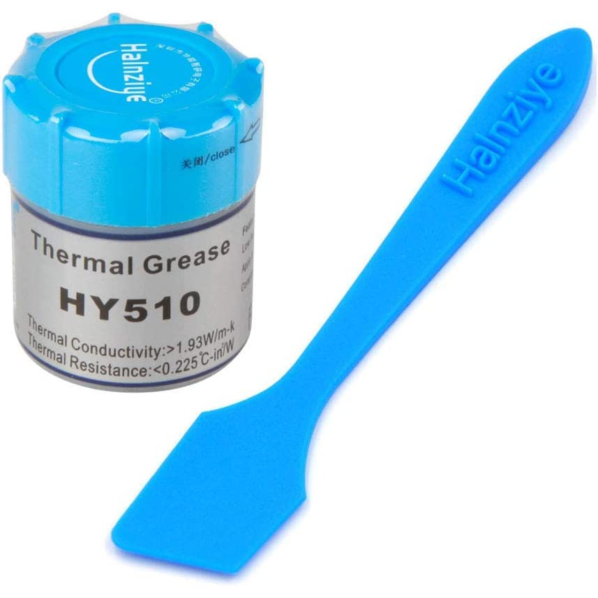 Pasta Térmica Prata Alta Performance HY510 Original Halnziye com Pazinha Espátula para Aplicação