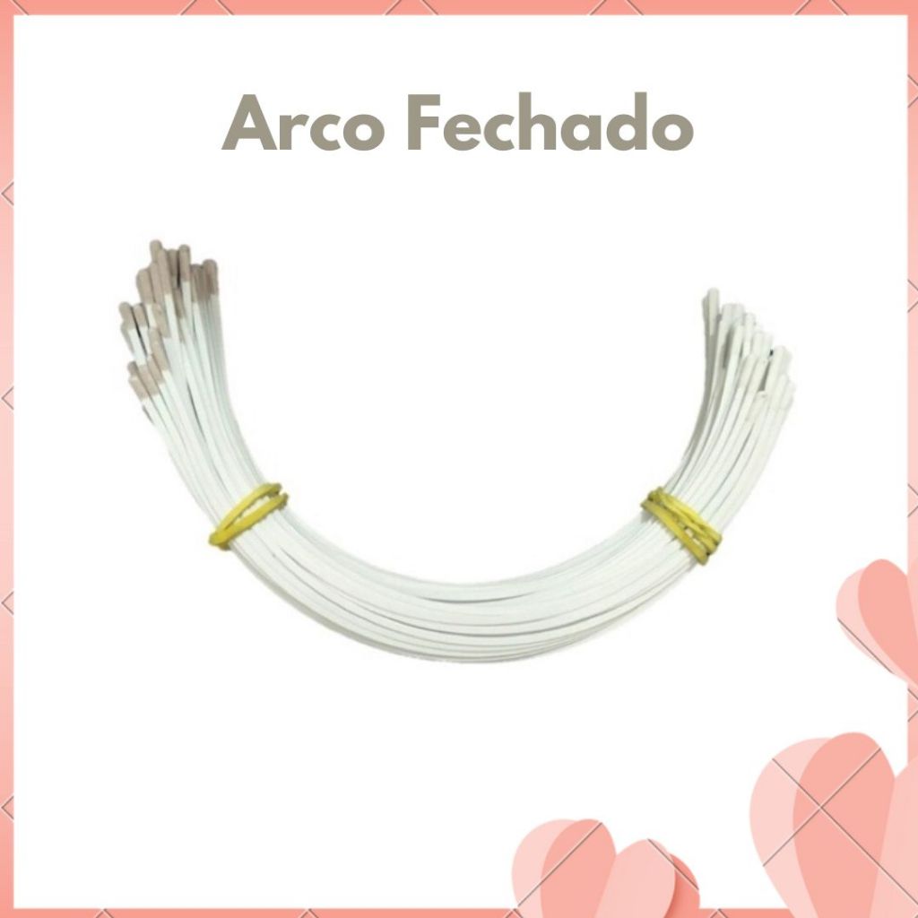 Arco Metal Fechado para sutiã – Pacote com 50 pares