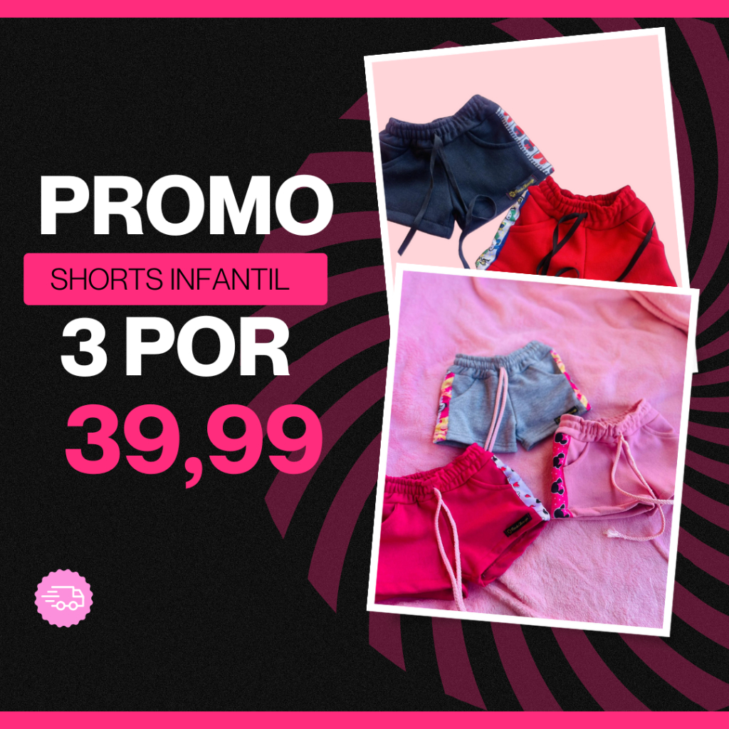 Shorts Infantil Feminino
