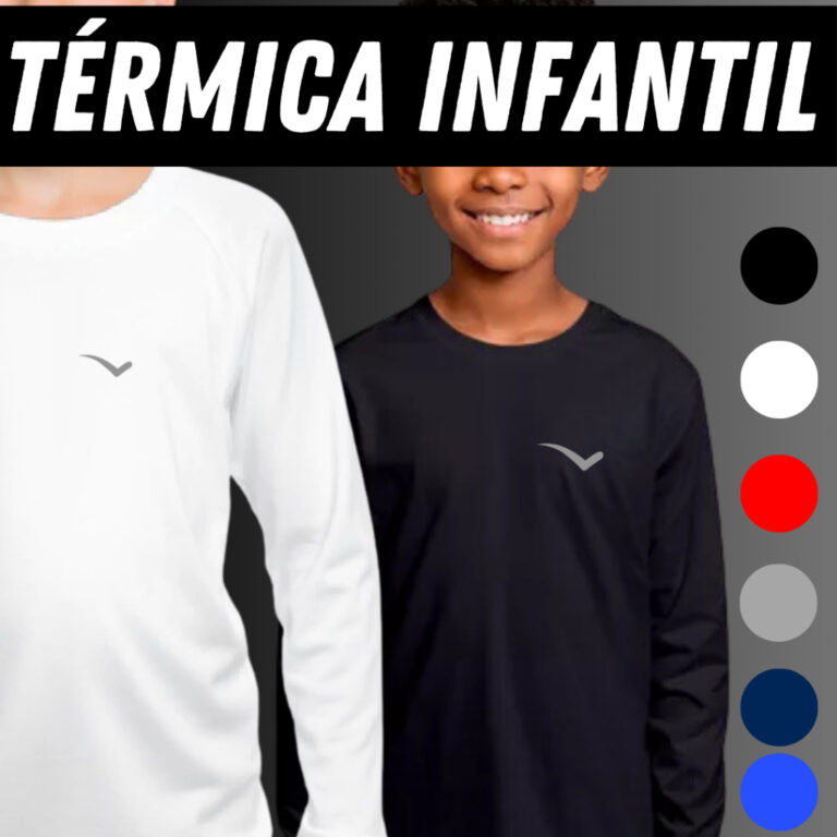 Camisa UV Infantil Térmica Blusa de Proteção So