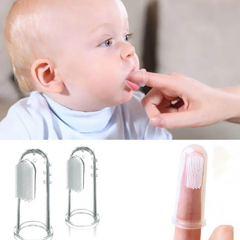 Escovas de Dente Silicone Massageadora de Dedo Para Bebê, Pets, Higiene Bucal Gengiva Macia